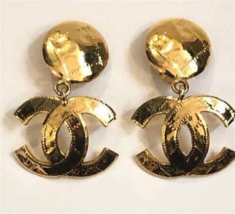 chanel drop earrings gumtree|Chanel earrings outlet.